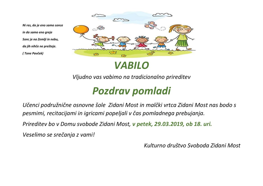 Pozdrav pomladi plakat 2 1