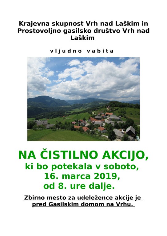 VABILO ČISTILNA AKCIJA 2019 1