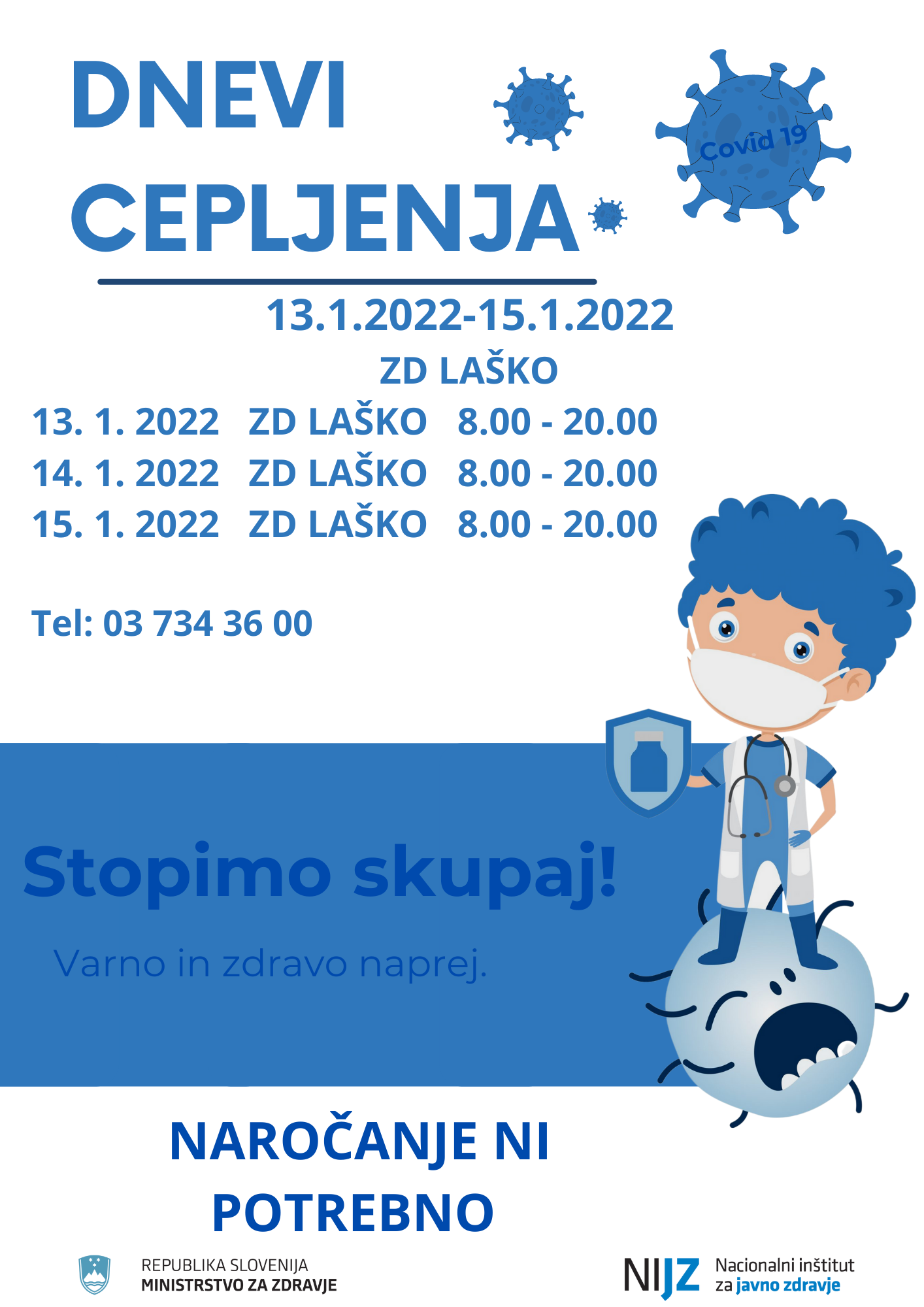 Dnevi cepljenja LETAK Lasko JANUAR 22