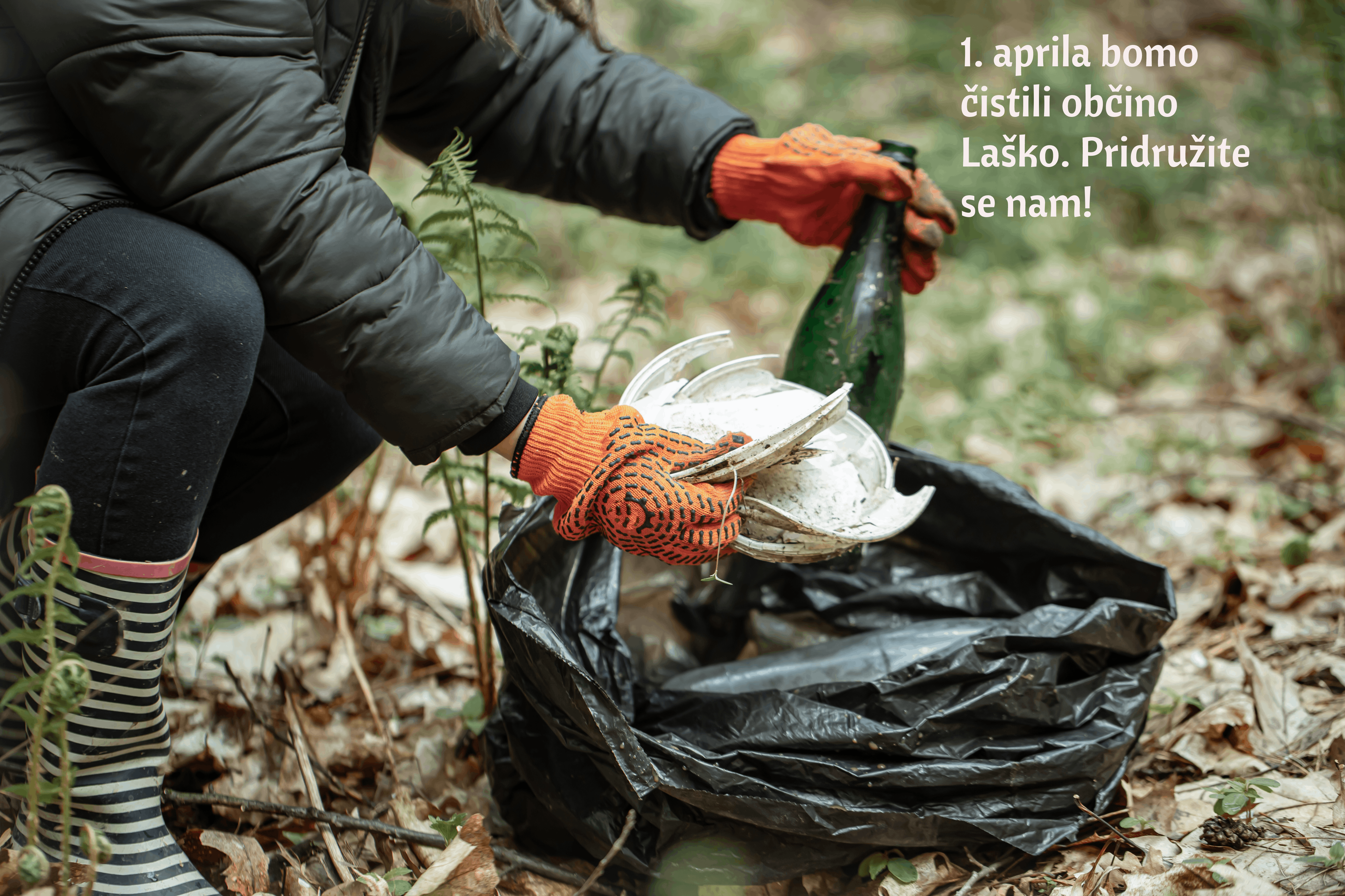 close up volunteer cleans nature glass plastic other debris