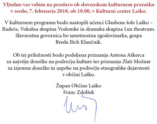 praznik kulture 2018