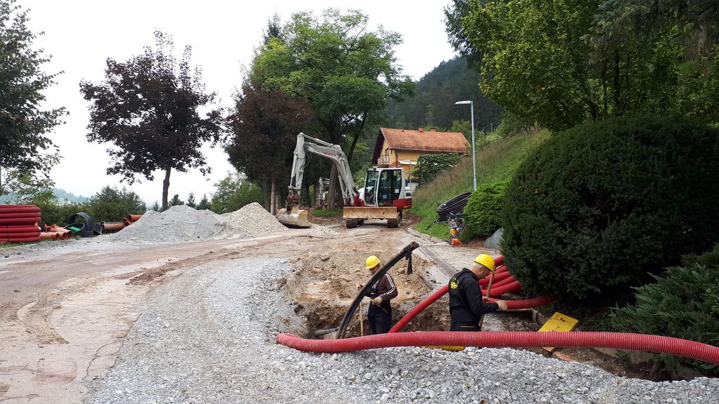 Obnovitvena dela na odseku Trubarjeve ulice